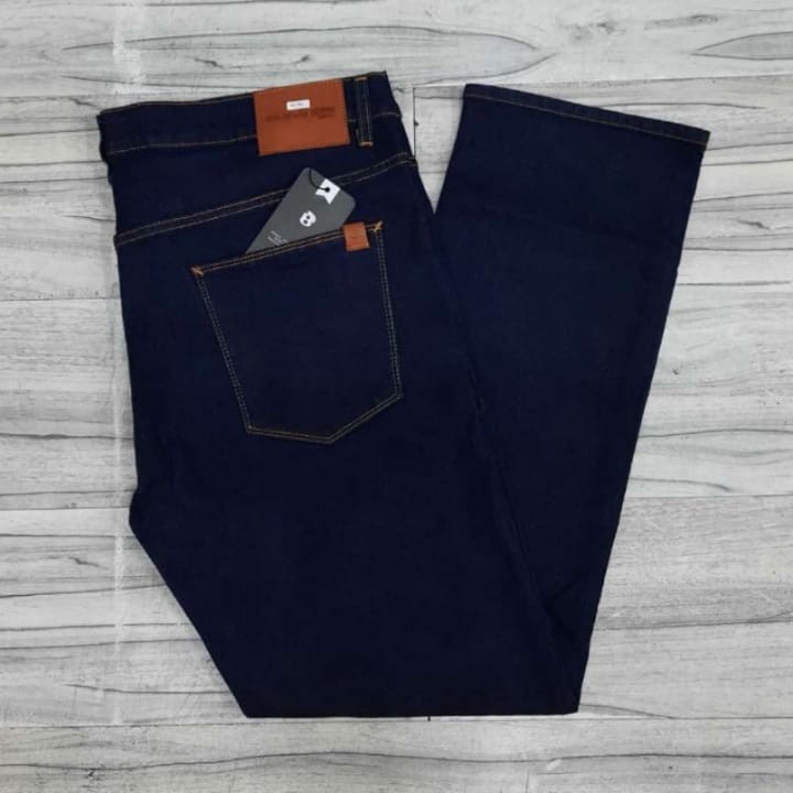 Celana jeans pria / celana panjang Straight celana jeans denim panjang skinny semi slimfit cowok