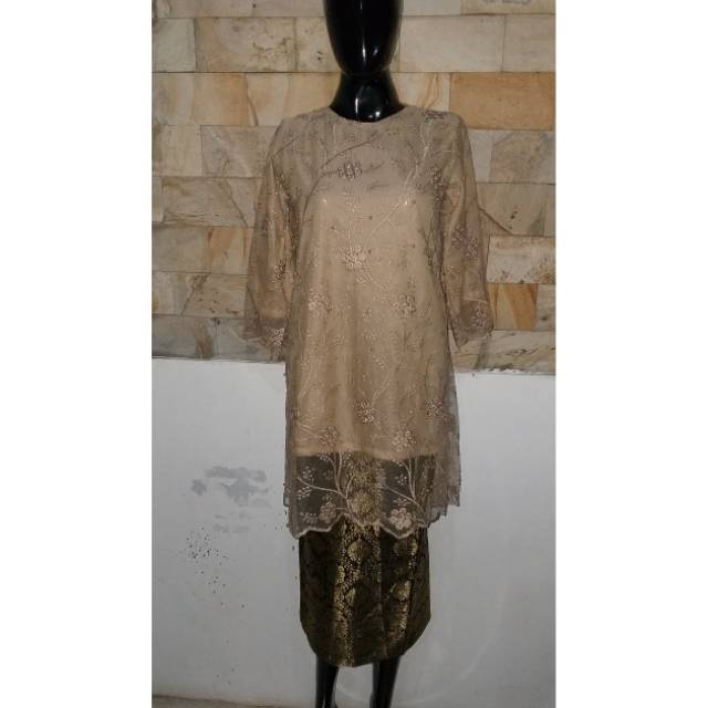 Set baju kurung Naumi mocca