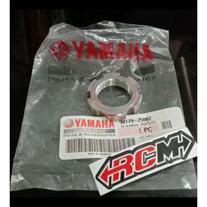 MUR NUT KOMSTIR COMSTIR COMSTEER MIO J MIO GT VIXION VEGA JUPITER Z RXKING RX KING RXK BYSON DLL TEBAL ORI ORIGINAL YAMAHA YGP ASLI 90179-25002 90179-25810 JAMINAN ORIGINAL YAMAHA YGP PARTS