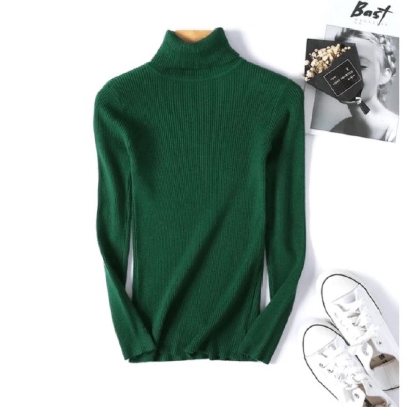 INNER RAJUT DALAMAN HILJAB KBS DAISY TURTLE NECK KNIT