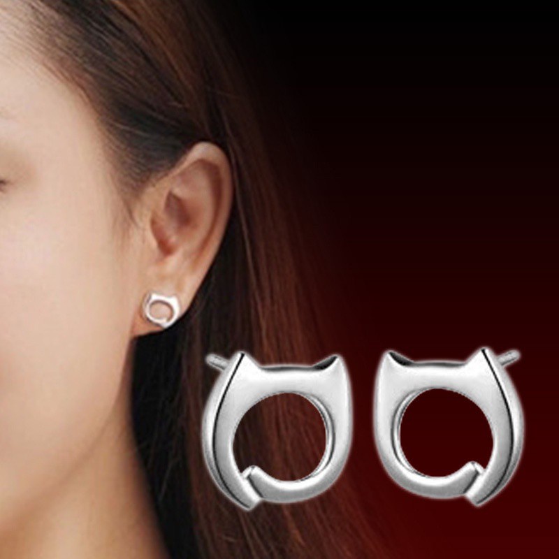 50 buah desain perak Italia 925 anting-anting wanita asli Korea fashion perhiasan anting[tidak mudah luntur] [tidak alergi]-24