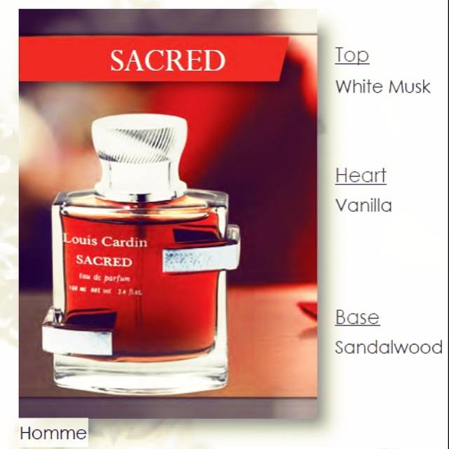 Louis Cardin - Eau de Parfume - Sacred - 100 ml - for Him