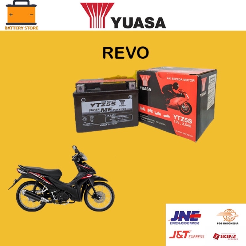 Aki motor Supra x 125 Revo Jupiter Mx Yuasa Ytz5s