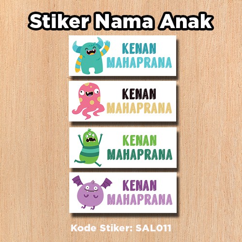 

Label Nama Anak Sekolah Green Monster