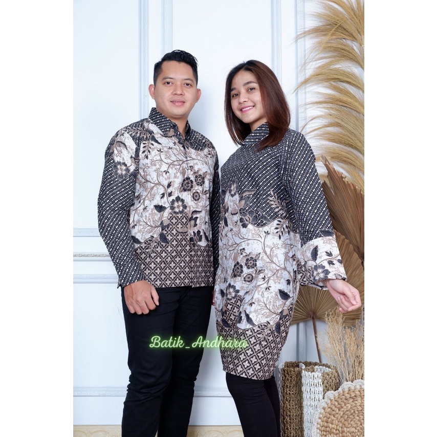 Tunik Batik Modern Wanita Premium Lengan Panjang / Batik Tunik Atasan Wanita Modern Terbaru Couple Kondangan BIMASENA