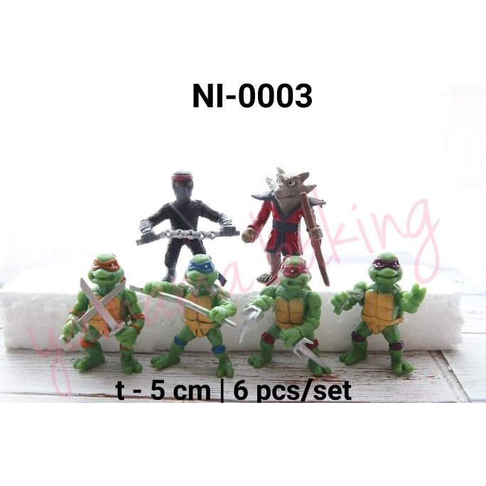 ~~~~~] NI-0003 Topper hiasan kue cake mainan ninja turtles kura kura