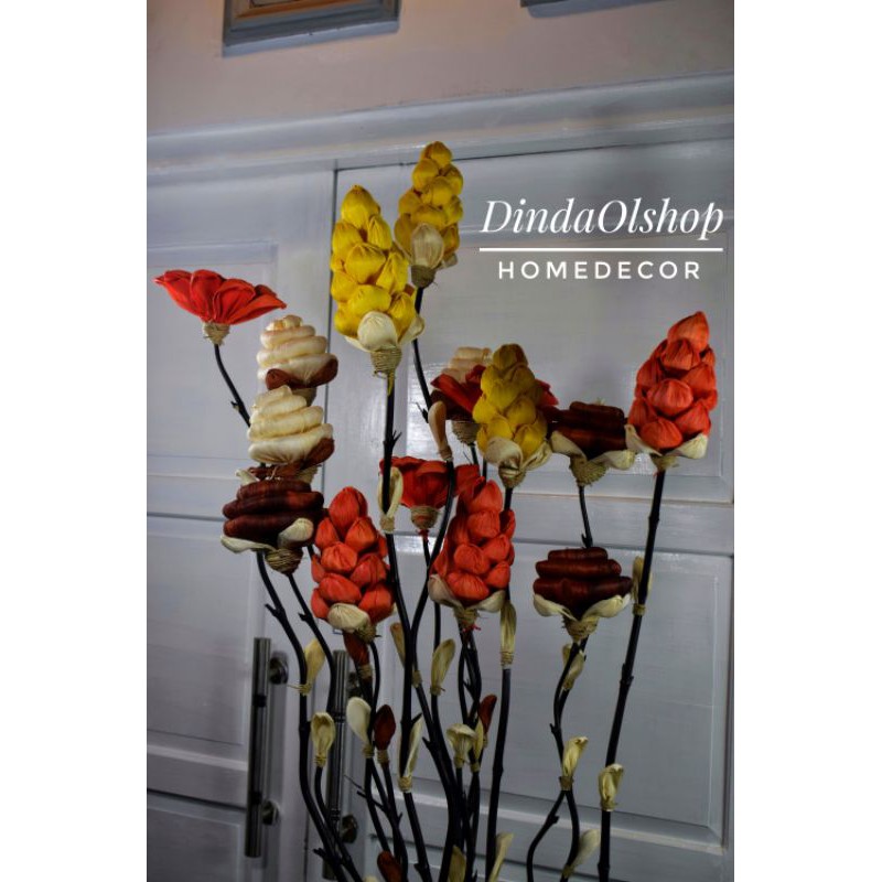 10 Klobot Bambu Ulir dan Bintaro Kering