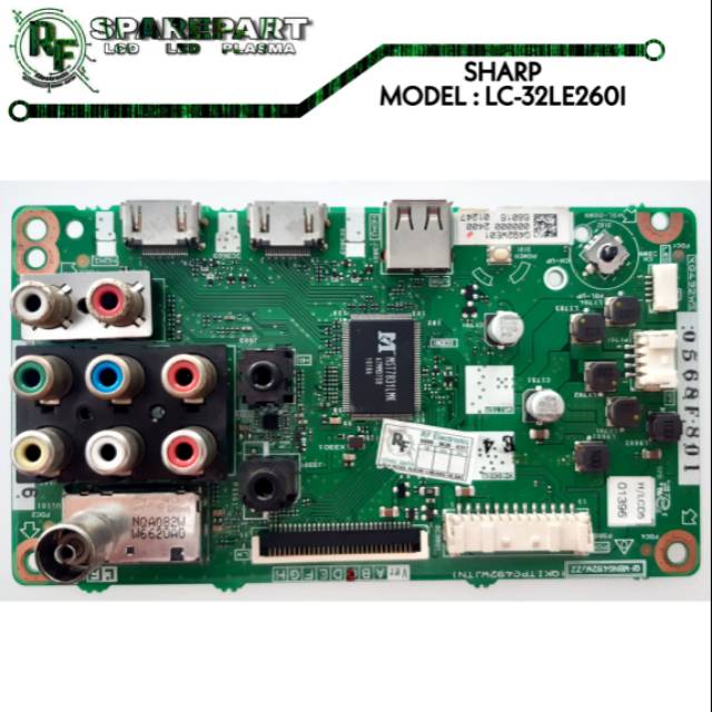 MB TV SHARP LC-32LE260I  mainboard tv sharp lc 32le260i  mesin 32le260