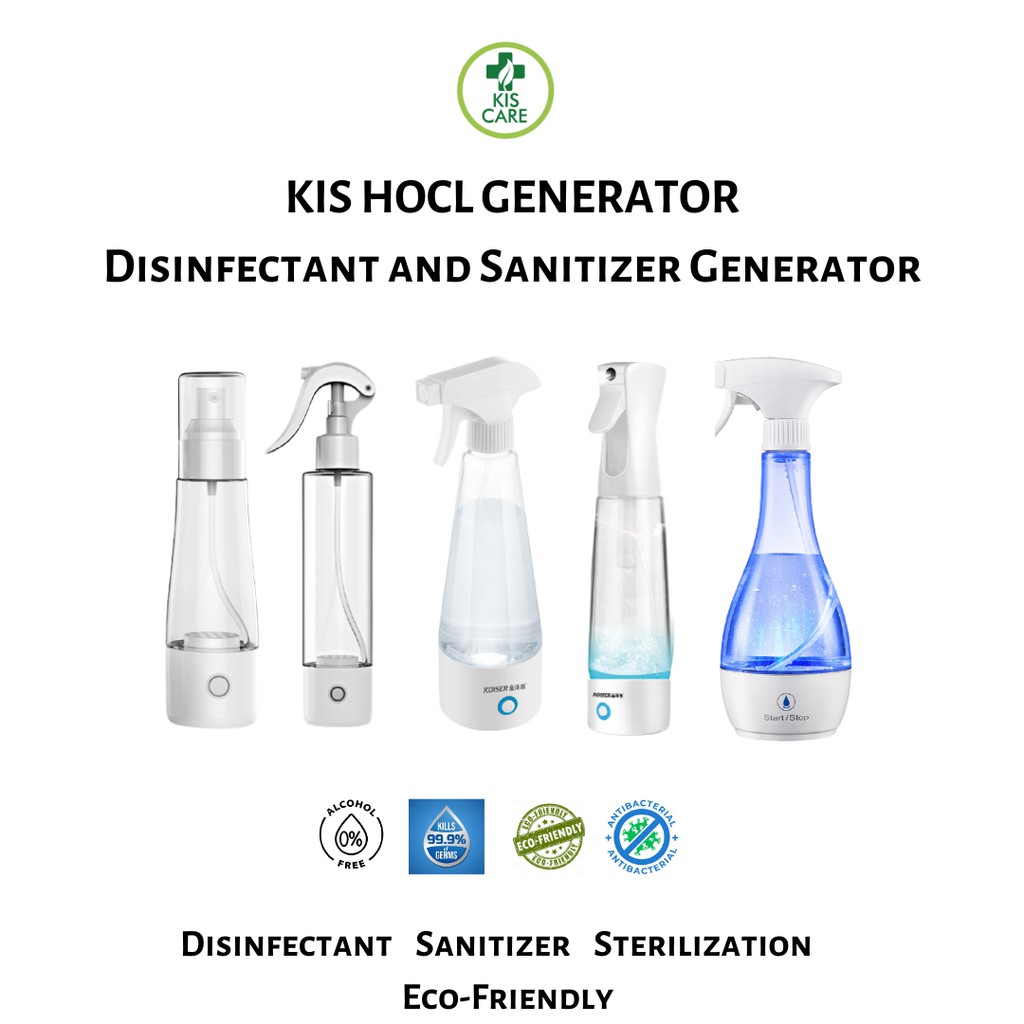 HOCL Spray Generator Disinfectant & Sanitizer / Electrolytic Disinfect