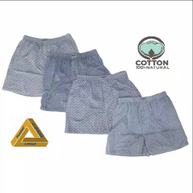 BOXER PRIA MOTIF KANCING