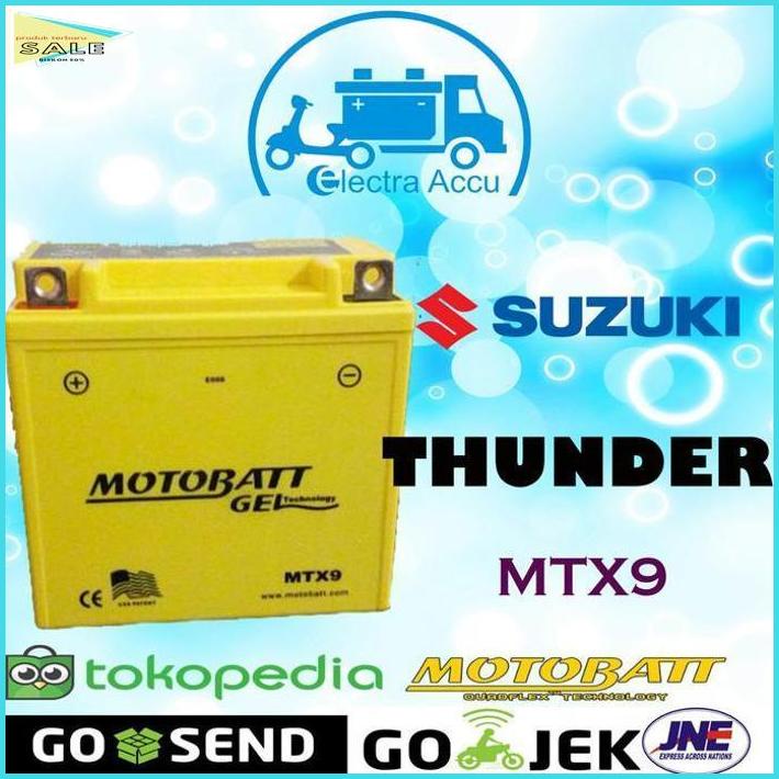 a Promo Aki motor Suzuki Thunder motobatt MTX9 Aki Kering _Terlaris