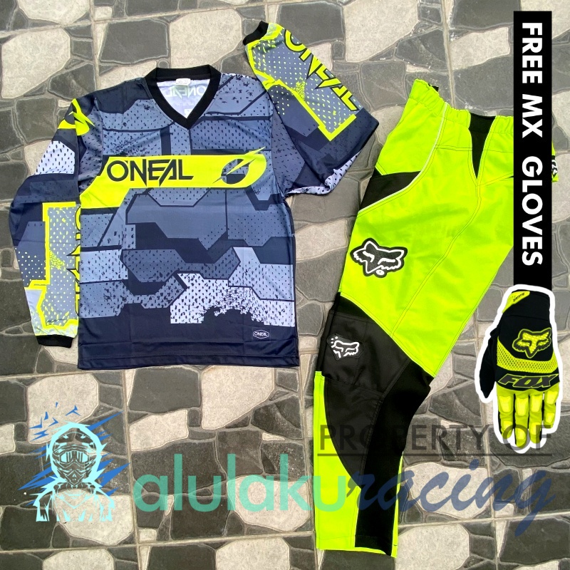 Jersey &amp; Celana MX Trail Motocross - Paket Bundling ONCT1104-F44