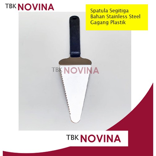 Spatula Pizza Gerigi/ Spatula Kue / Spatula Stainless / Spatula Segitiga