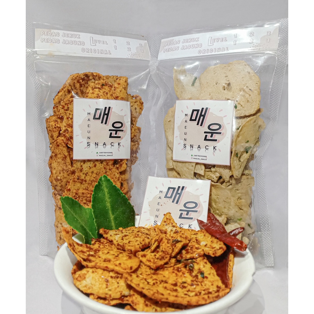 

Basreng (Baso Goreng) Gepeng Pedas Daun Jeruk 80 Gram