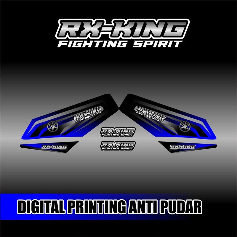 STRIPING RX KING FIGHTING VARIASI BIRU