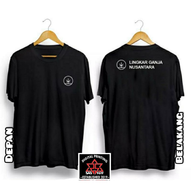 Kaos T-shirt Baju Lingkaran Ganja Nusantara LGN l Kaos Viral terlaris / kaos pria wanita terlaris