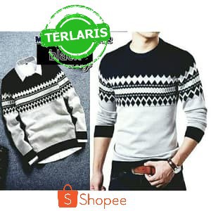 Koleksi rajut COLOMBUS MARUN Sweater Keren Distro Rajut Tebal Cowok Cewek Motif switer Bahan Rajut