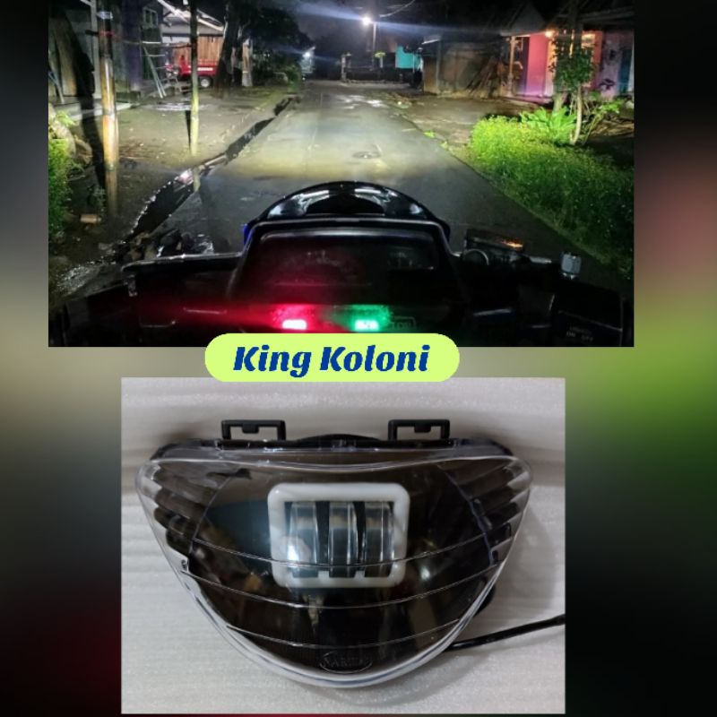 LAMPU LED PROJI SATRIA HIU TERANG LAMPU DEPAN SATRIA HIU