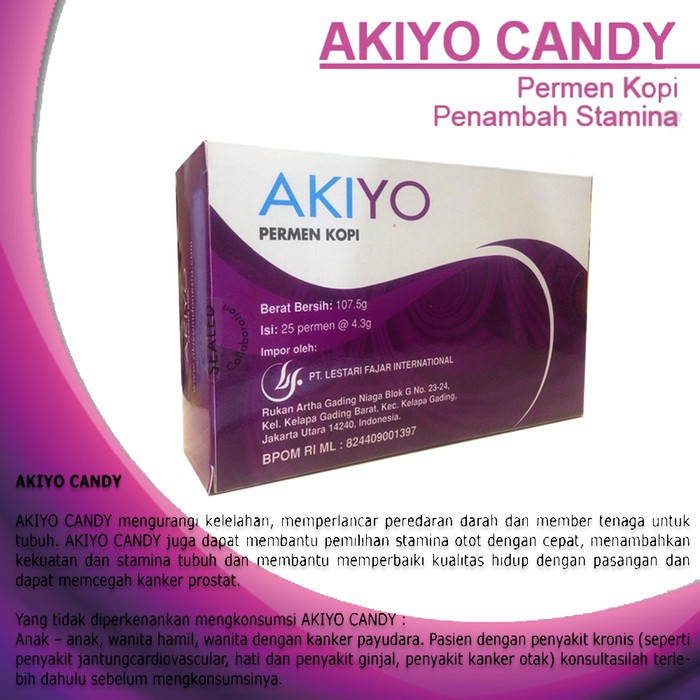 

Diskon khusus baru AKIYO CANDY PERMEN KOPI ISI 1 PCS