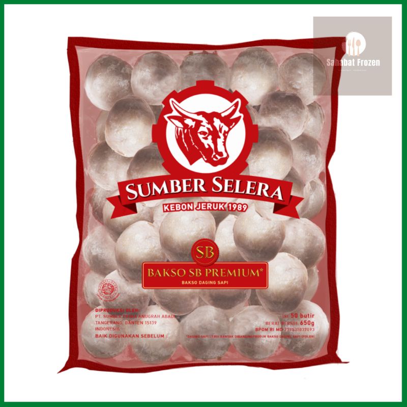 

Baso sumber selera sb premium, isi 50 pcs / 650 gram-Baso Daging Sapi