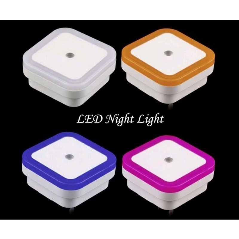 Lampu Tidur LED Kotak Sensor Cahaya / Lampu Tidur / Lampu Kamar Tidur Mini / LED Night Light / Lampu Hias