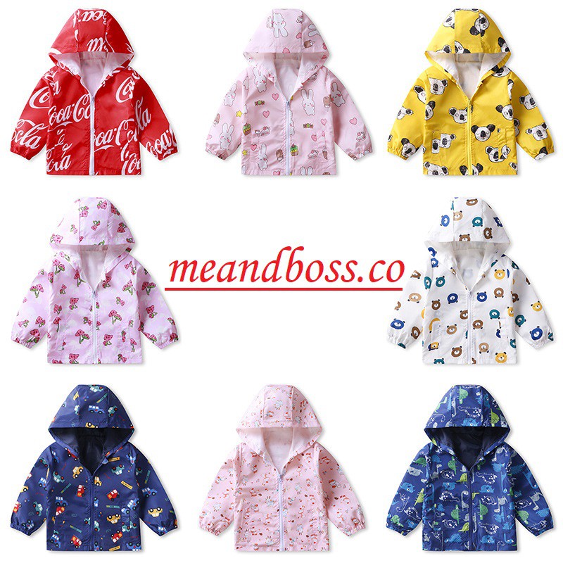 Jaket Parasut Anti Air Anak Laki Perempuan Unisex