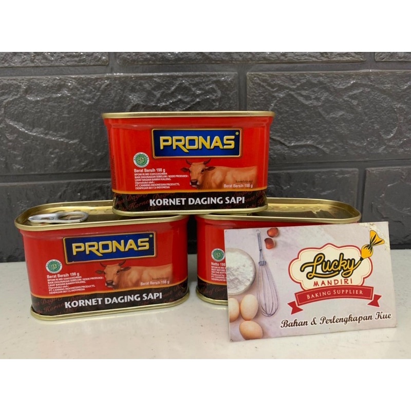 

Pronas Kornet Daging Sapi 198gr /Kornet Pronas