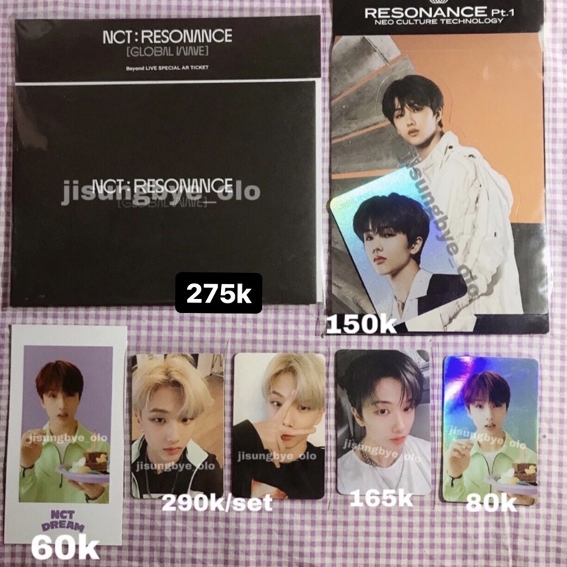 PC NCT JISUNG EMPATHY RESONANCE SG21 HOLO STANDEE
