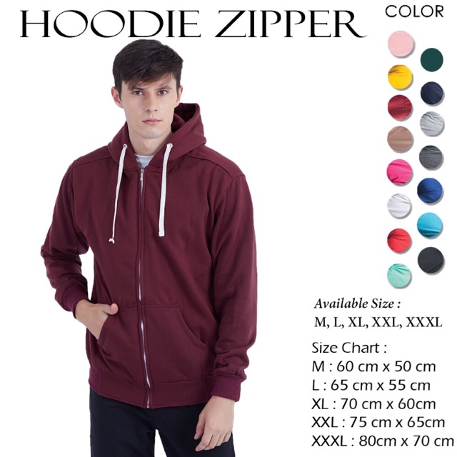 Jaket Hoodie Zipper Size XL (CLEARANCE SALE)