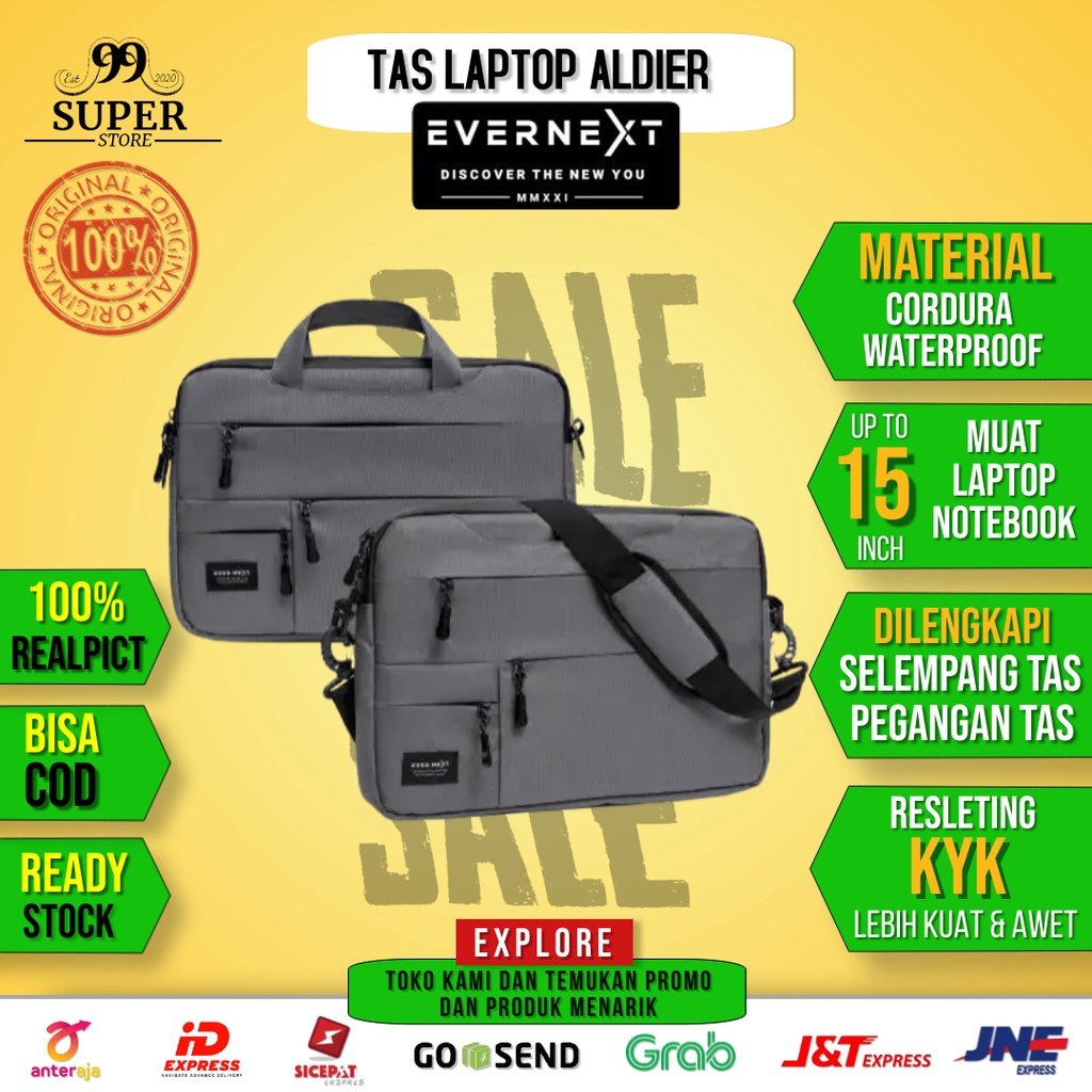 Tas Slempang Laptop Wanita 14 Inch Anti Air Tas Selempang Leptop Kerja Kantor Pria 15 Inch Waterproo