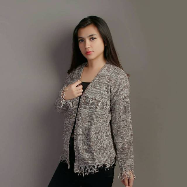Sweater Rajut Wanita - Coklat - Sweater Fashion Wanita