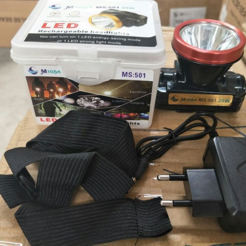 senter kepala LED putih kuning