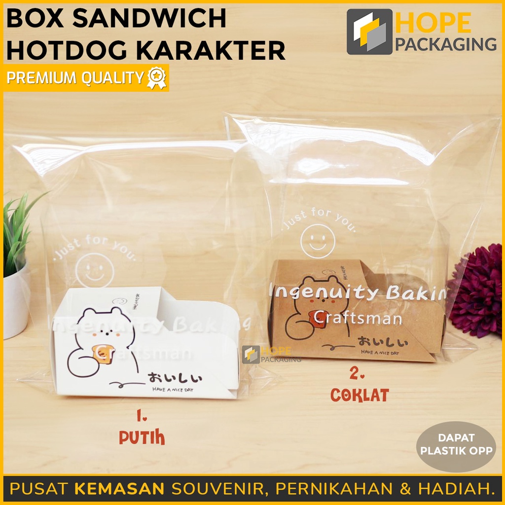 [Per 3 PCS] Dus Box Sandwich Kotak Roti Tawar Bread Food Grade Sedia Harga Grosir