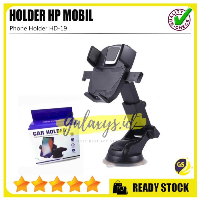 HOLDER MOBIL HD-19 UNIVERSAL CAR HOLDER HD19 HP PHONE STAND KACA