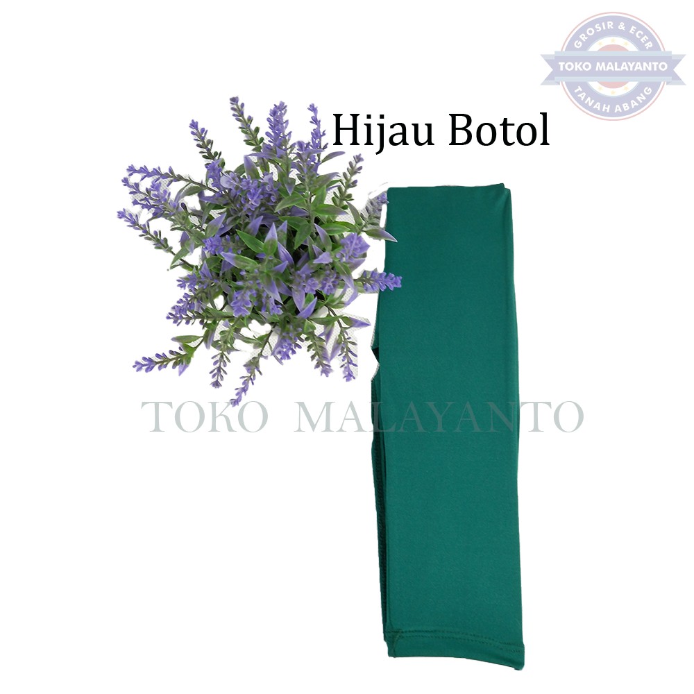 MANSET TANGAN DAN MANSET TANGAN JEMPOL  Pria dan Wanita/Fingerless/Handshock Jempol Polos Bahan KAOS-Hijau Botol