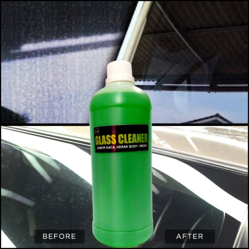 GLASS CLEANER Obat Jamur Kaca , Body Mobil Motor Penghilang Kerak 1 Liter