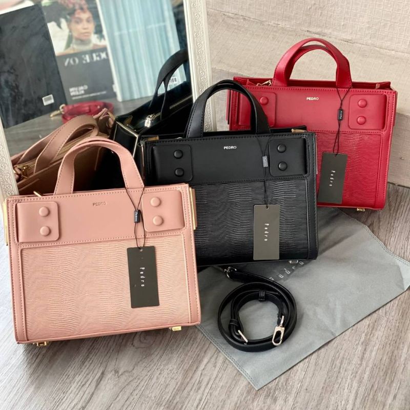 PD LIZARD HANDLE BAG / TAS PEDRO / TAS IMPORT