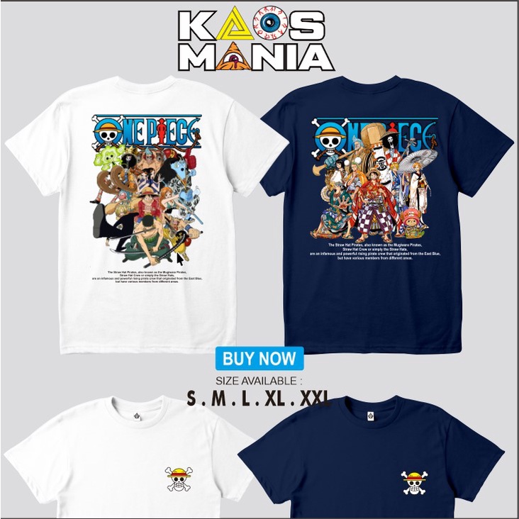 Kaos Anime ONE PIECE ARC WANO MUGIWARA STRAWHAT LUFFY - kaos.mania
