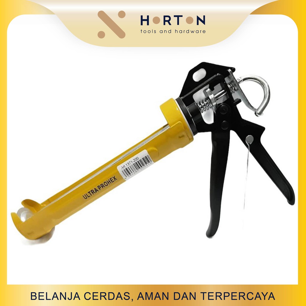 HASSTON PROHEX Tembakan Lem Silikon / Caulking Gun Heavy Duty (1371-200)