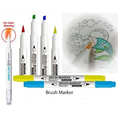 

Simbalion Brush Marker individual Coloring Brush Pen - Lettering