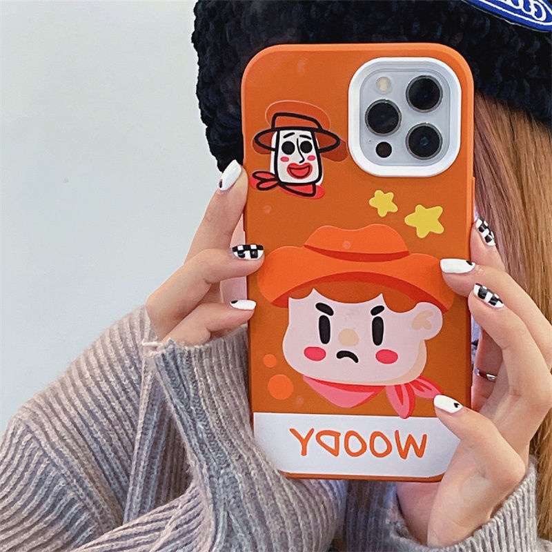 Case Pelindung Motif Print Kartun Toy Story Untuk IPhone 12 13 11 Pro Max X Xs Max Xr 7 8 Plus Pplj