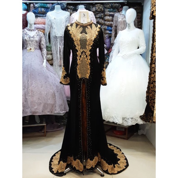 Kebaya Pengantin  Bludru Modern