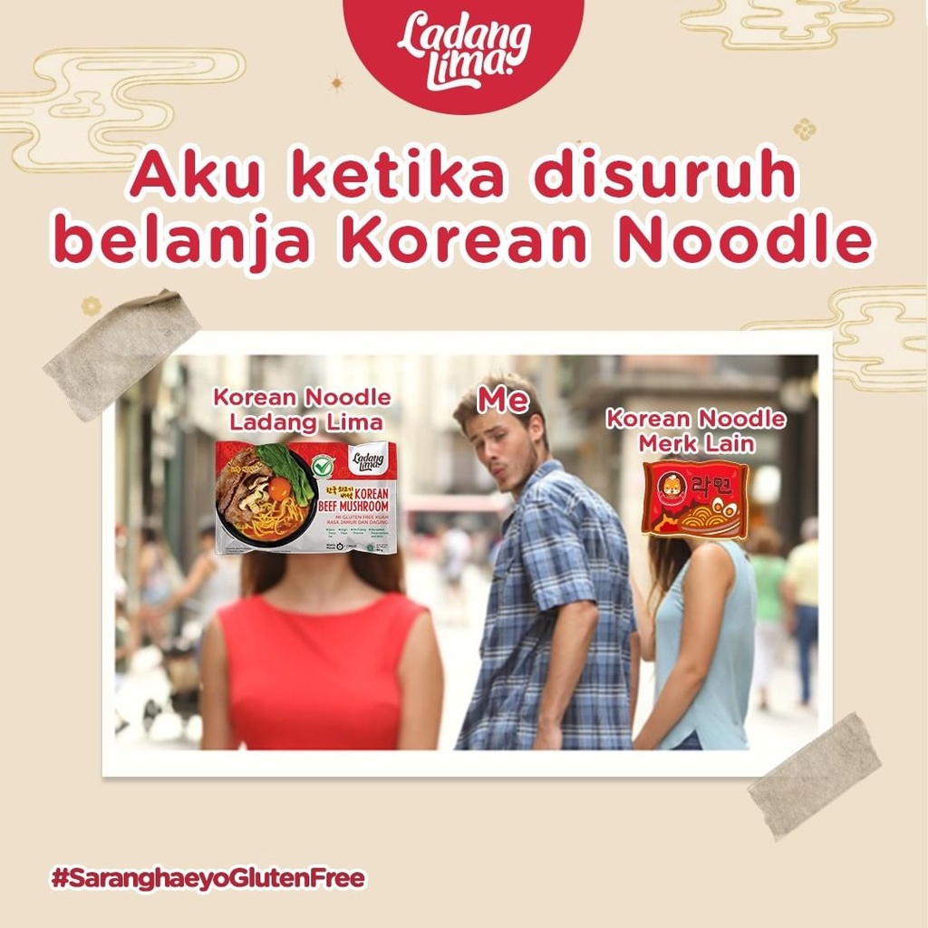 LADANG LIMA Korea Beef Mushroom 94 g Halal |  Mie Gluten Free