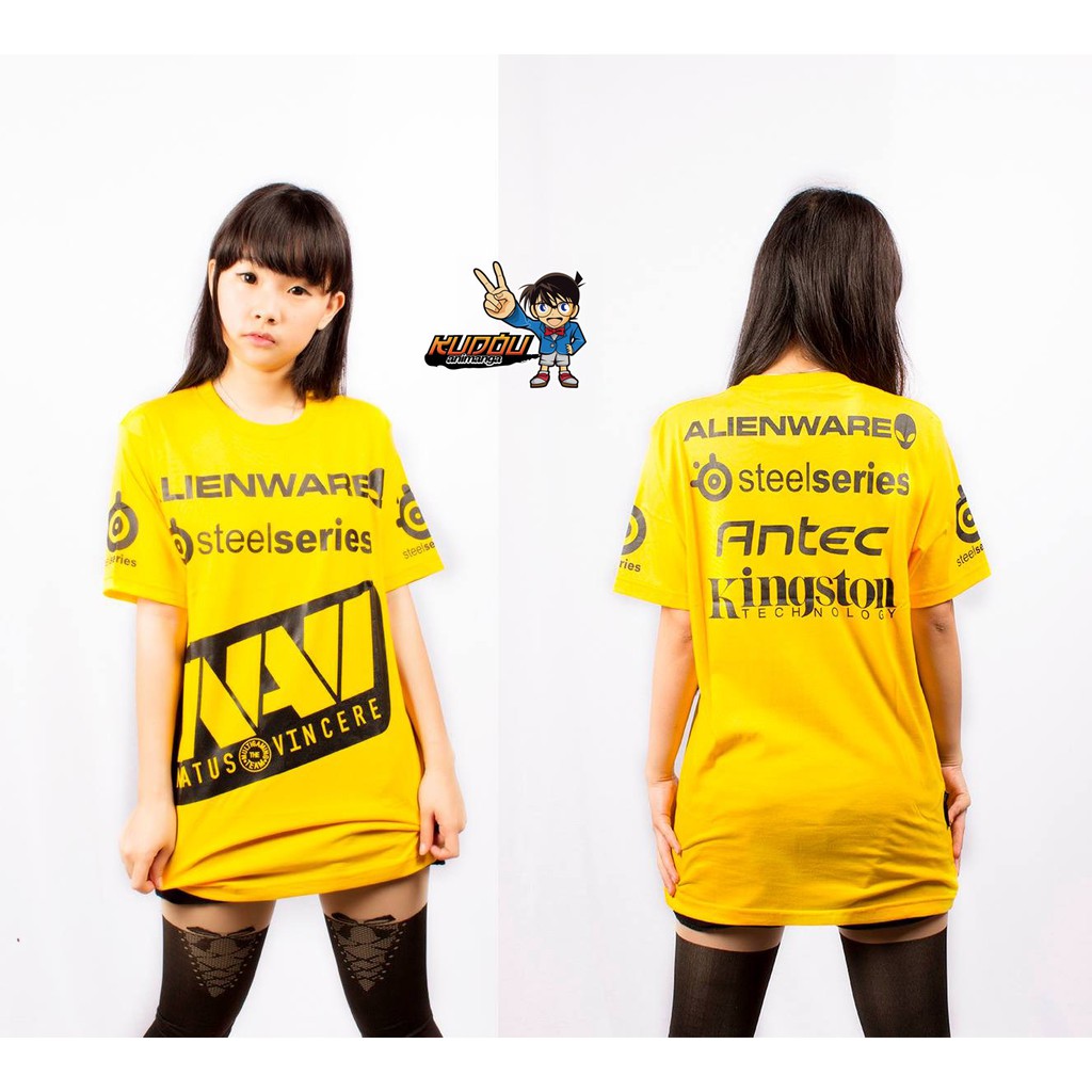 Tshirt Gamer Team Navi Yellow