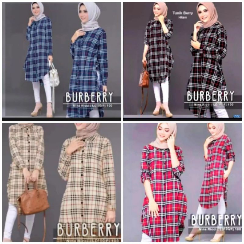 Tunik kotak kotak jumbo