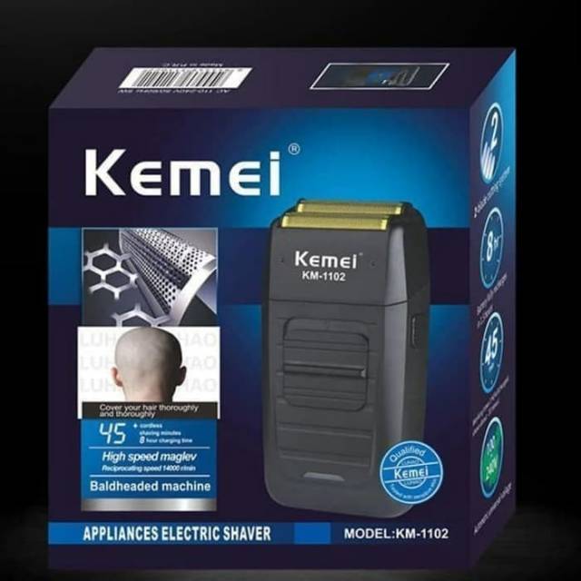 ORIGINAL KEMEI SHAVER 1102 ALAT CUKUR RAMBUT JENGGOT KUMIS  BOTAK LICIN SPT FINALE