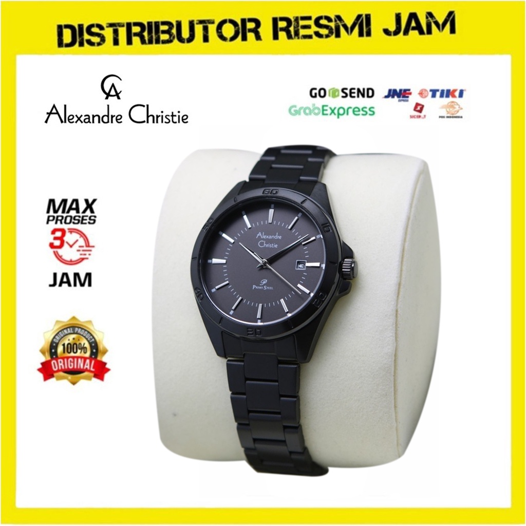 Jam Tangan Wanita Alexandre Christie AC1011 AC 1011 Full Black