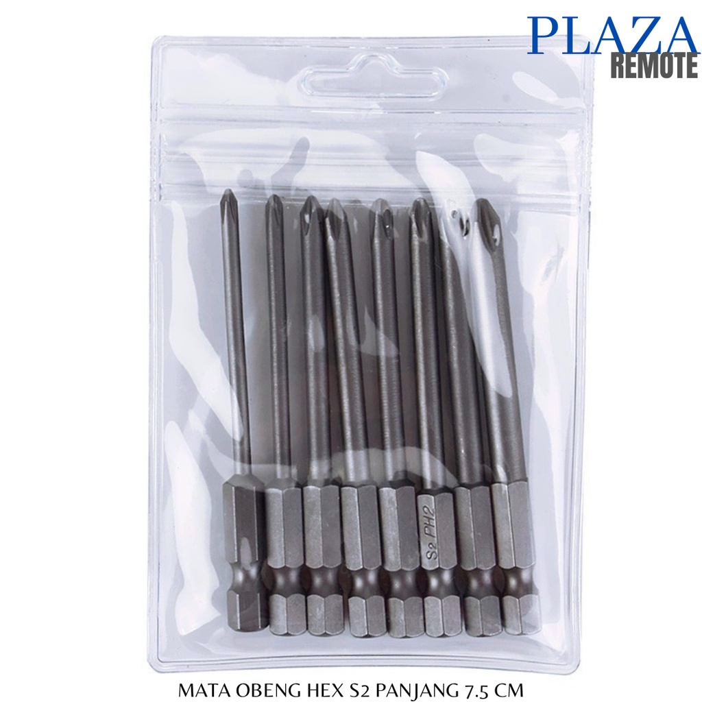 MATA OBENG HEX SHANK S2 PANJANG 750 MM BAJA STAINLESS 1/4 INCH 8IN1