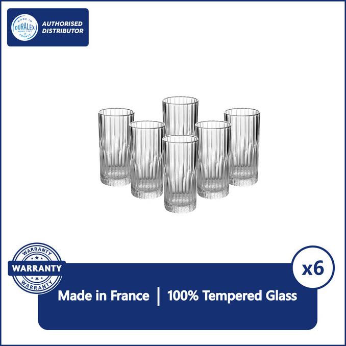 Duralex Manhattan Gelas Jus uk 305ml ( tempered glass ) - Set of 6