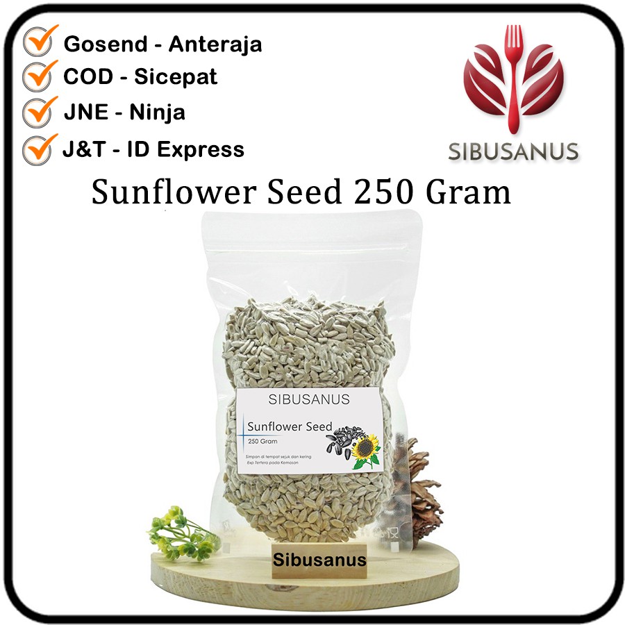 

Biji Bunga Matahari Kupas 250gr - Sunflower seeds - Sunflower Seed 250 Gram - Kuaci 250 gr